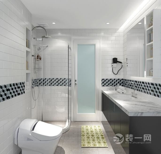 现代简约风格卫浴室装修设计效果图